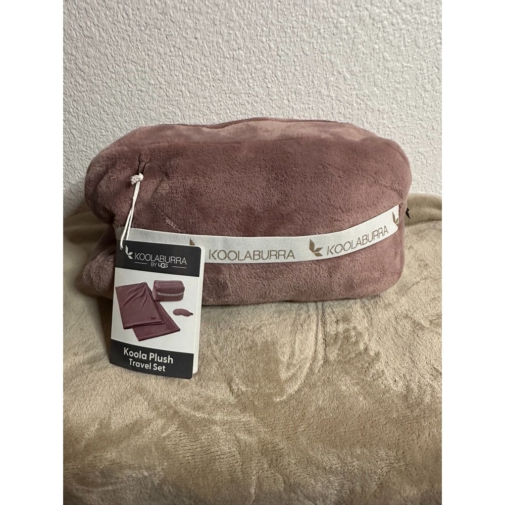 UGG Koalaburra Plush Travel Set Blanket and Eye Mask Set